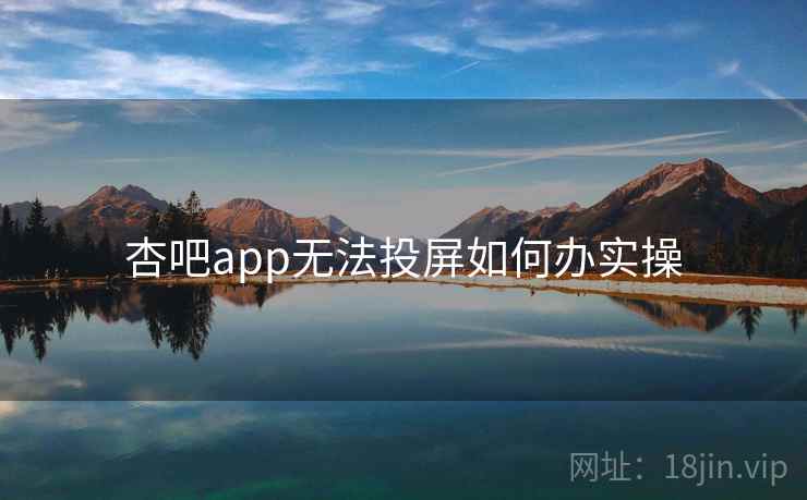 杏吧app无法投屏如何办实操